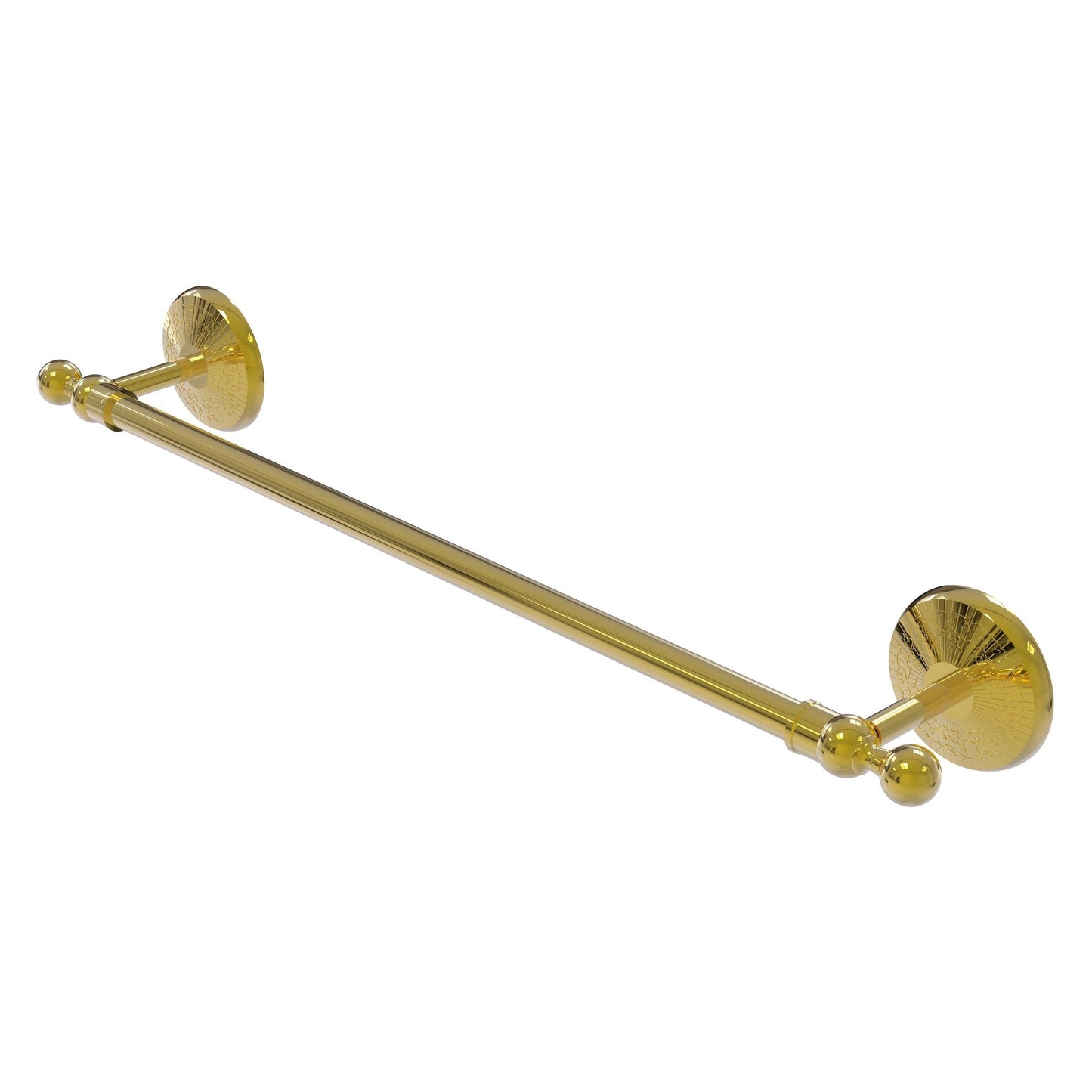 Allied Brass Monte Carlo MC-41/18 18" x 21" Polished Brass Solid Brass Towel Bar
