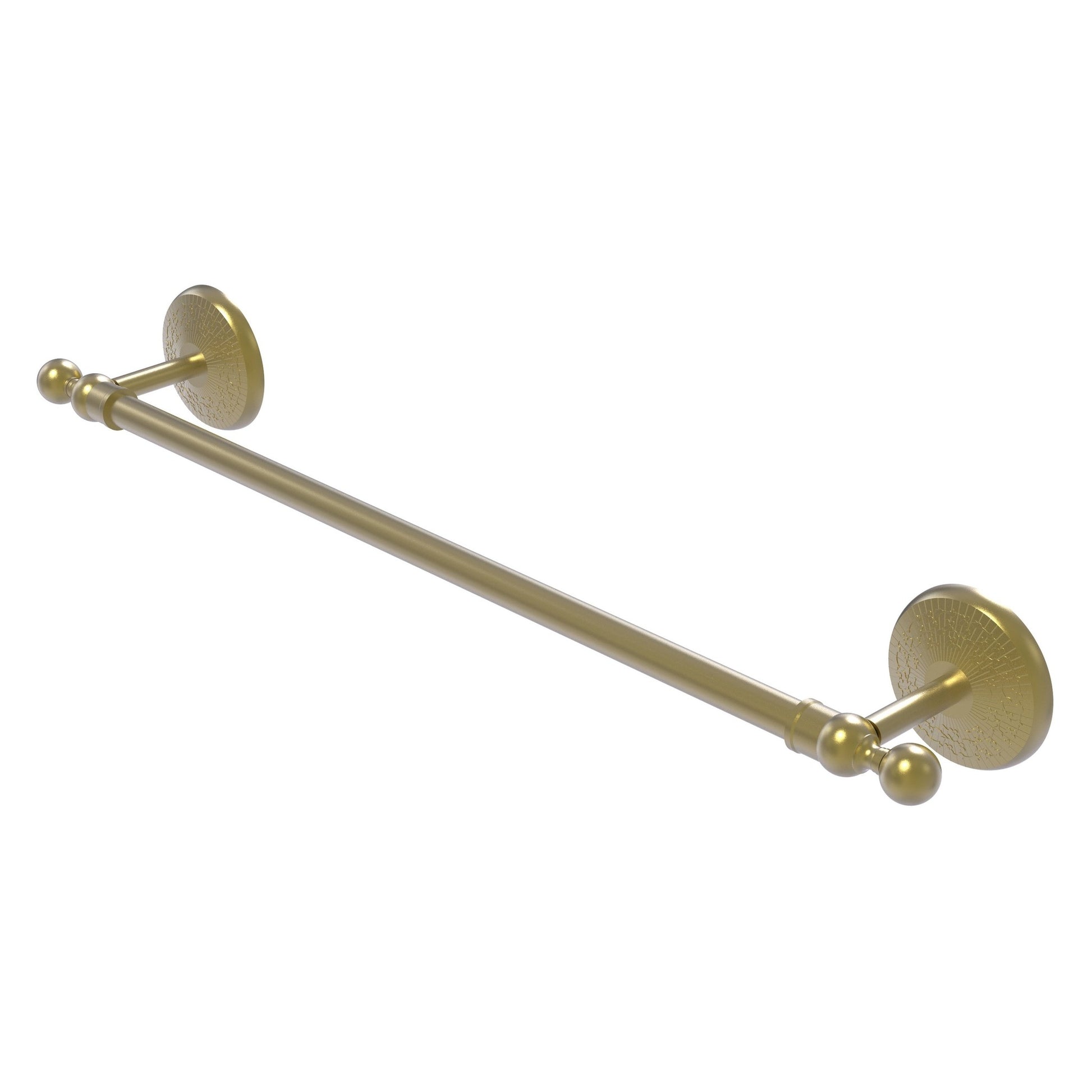 Allied Brass Monte Carlo MC-41/18 18" x 21" Satin Brass Solid Brass Towel Bar