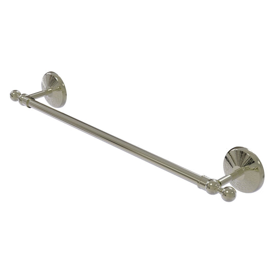 Allied Brass Monte Carlo MC-41/24 24" x 27" Polished Nickel Solid Brass Towel Bar