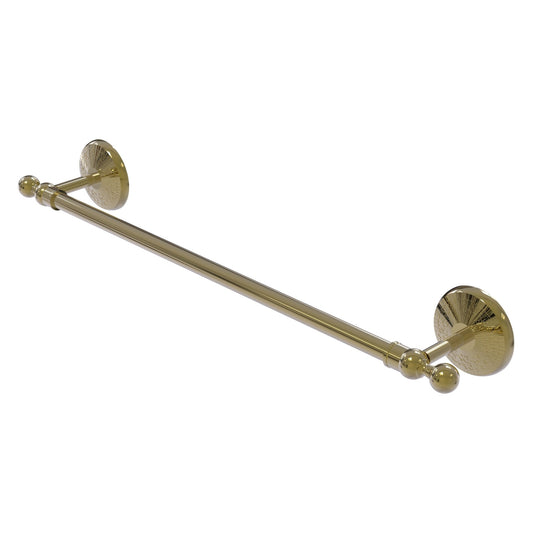 Allied Brass Monte Carlo MC-41/24 24" x 27" Unlacquered Brass Solid Brass Towel Bar
