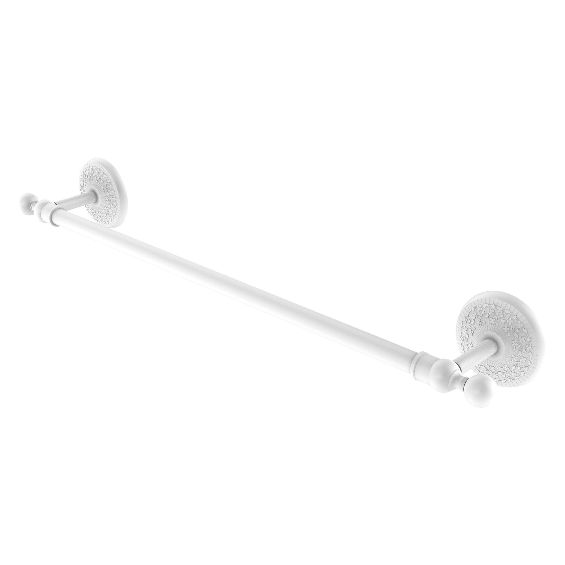 Allied Brass Monte Carlo MC-41/36 36" x 39" Matte White Solid Brass Towel Bar