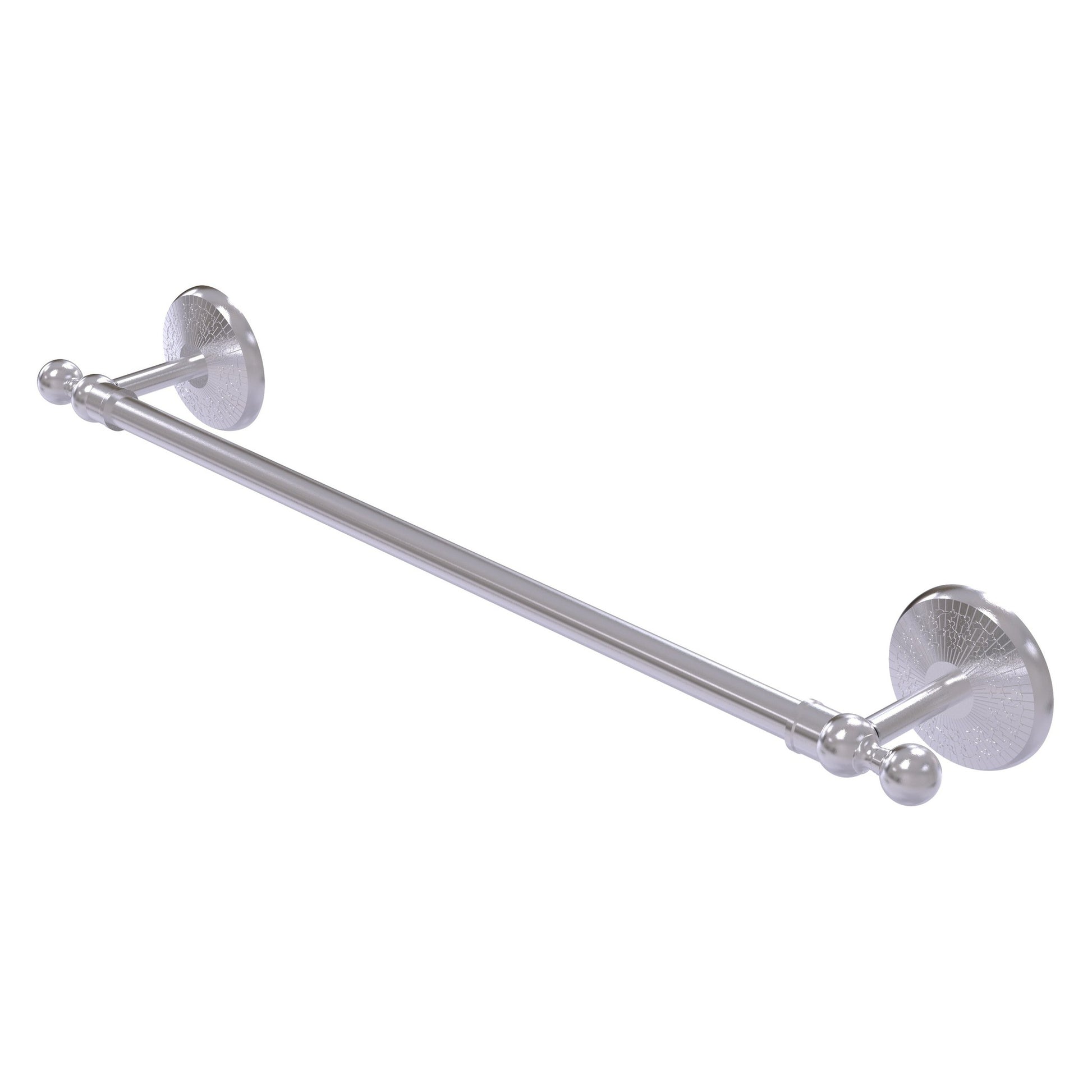Allied Brass Monte Carlo MC-41/36 36" x 39" Satin Chrome Solid Brass Towel Bar