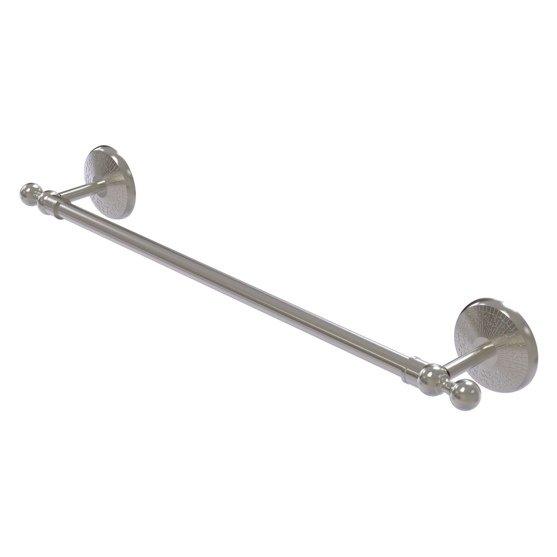 Allied Brass Monte Carlo MC-41/36 36" x 39" Satin Nickel Solid Brass Towel Bar