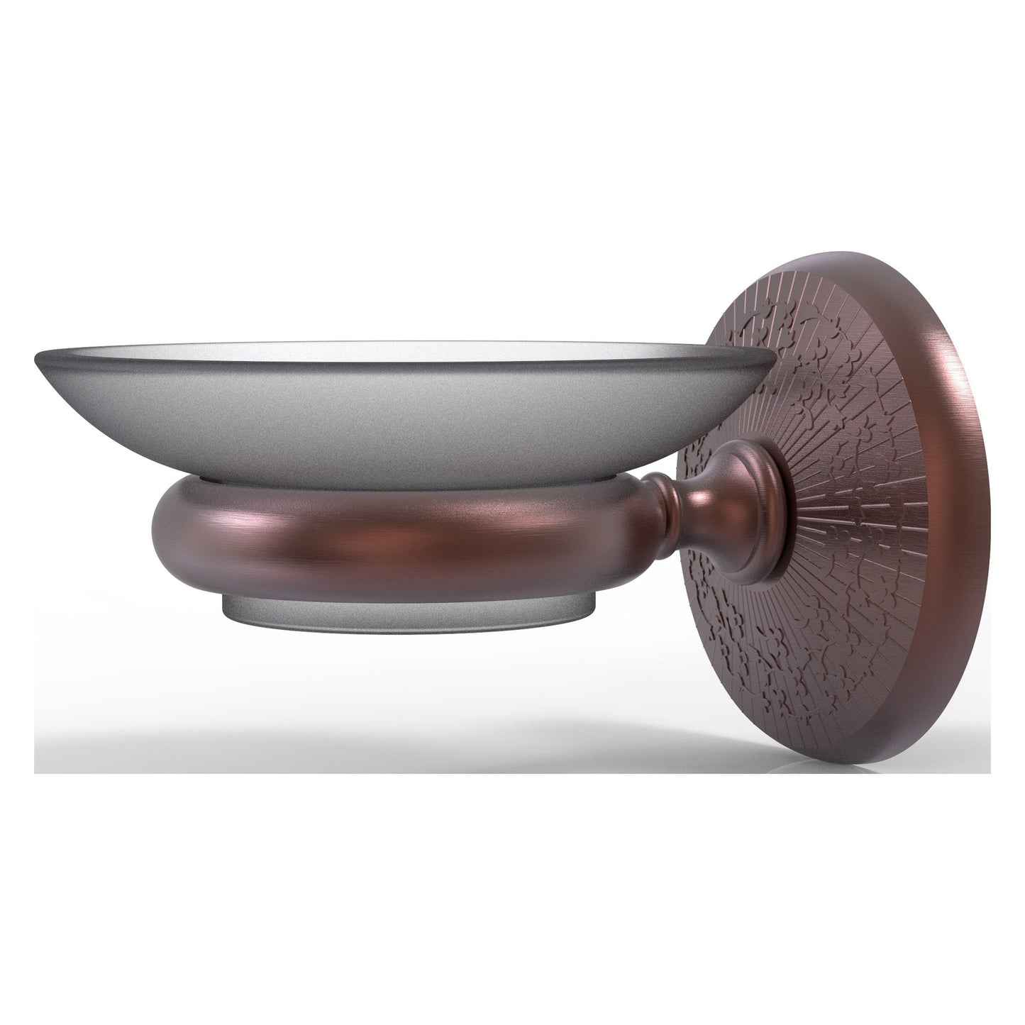 Allied Brass Monte Carlo MC-62 3" x 4.5" Antique Copper Solid Brass Wall-Mounted Soap Dish
