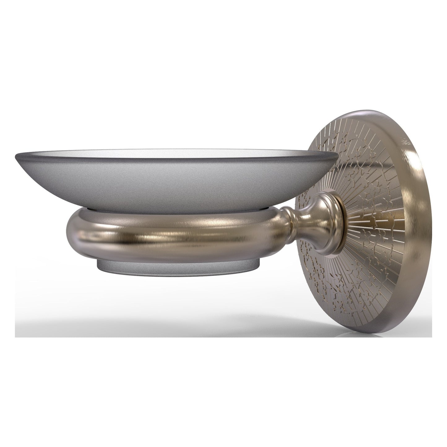 Allied Brass Monte Carlo MC-62 3" x 4.5" Antique Pewter Solid Brass Wall-Mounted Soap Dish