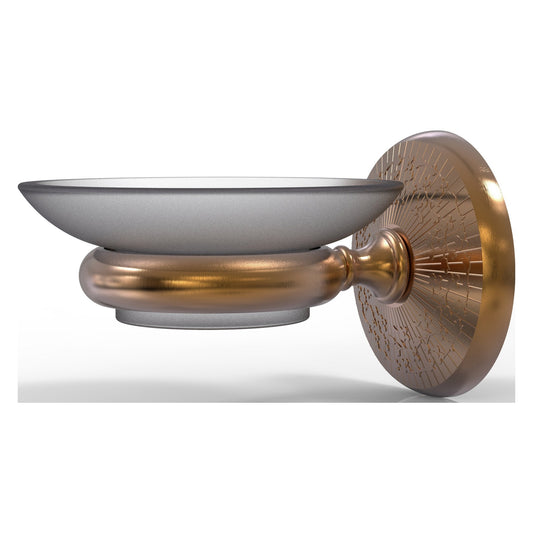 Allied Brass Monte Carlo MC-62 3" x 4.5" Brushed Bronze Solid Brass Wall-Mounted Soap Dish