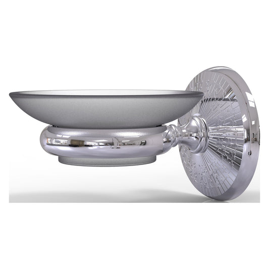 Allied Brass Monte Carlo MC-62 3" x 4.5" Polished Chrome Solid Brass Wall-Mounted Soap Dish