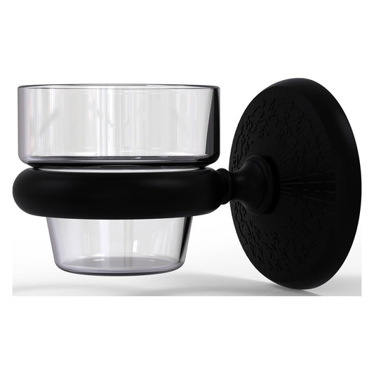 Allied Brass Monte Carlo MC-64 3.1" x 2.5" Matte Black Solid Brass Wall-Mounted Votive Candle Holder