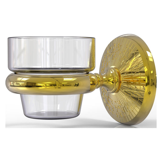 Allied Brass Monte Carlo MC-64 3.1" x 2.5" Polished Brass Solid Brass Wall-Mounted Votive Candle Holder