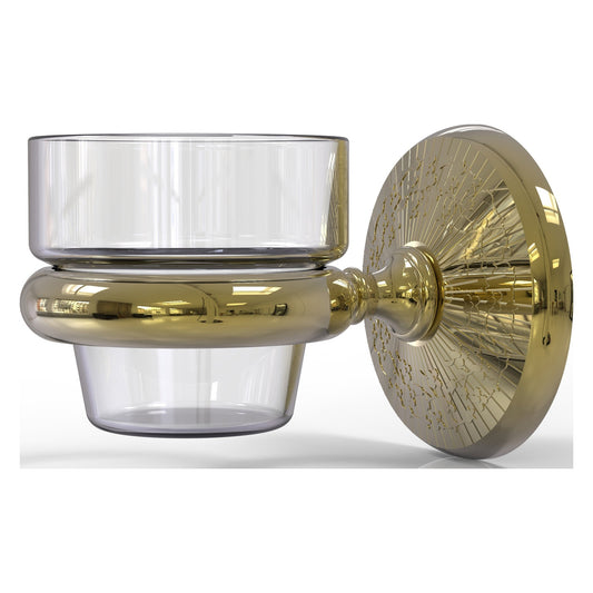 Allied Brass Monte Carlo MC-64 3.1" x 2.5" Unlacquered Brass Solid Brass Wall-Mounted Votive Candle Holder