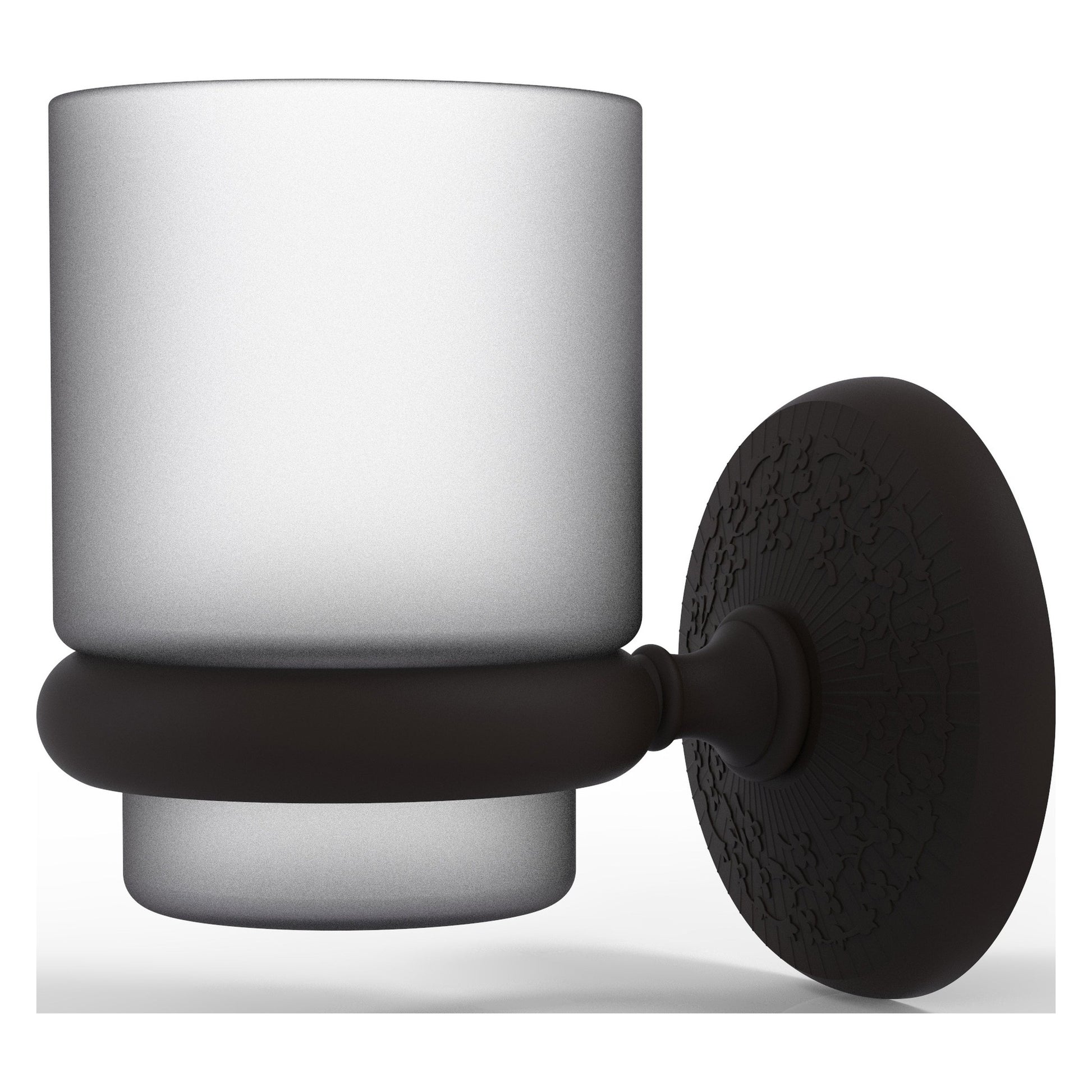 Allied Brass Monte Carlo MC-66 3.1" x 2.5" Oil Rubbed Bronze Solid Brass Wall-Mounted Tumbler Holder