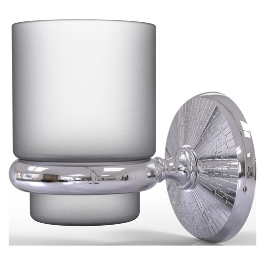 Allied Brass Monte Carlo MC-66 3.1" x 2.5" Polished Chrome Solid Brass Wall-Mounted Tumbler Holder