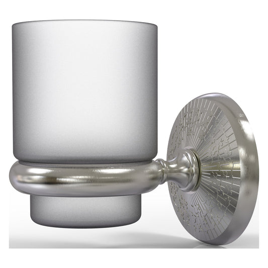 Allied Brass Monte Carlo MC-66 3.1" x 2.5" Satin Nickel Solid Brass Wall-Mounted Tumbler Holder