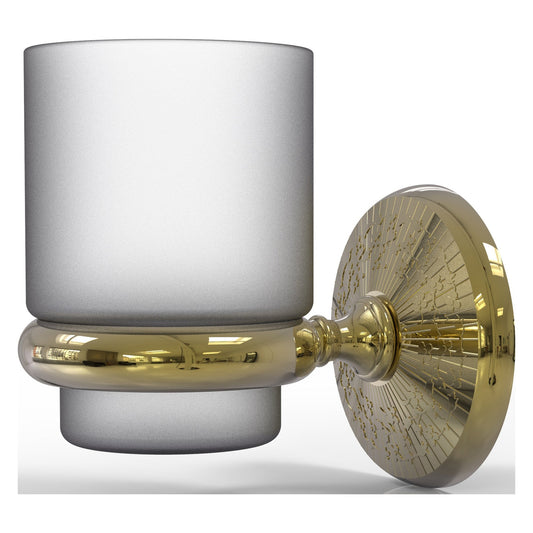 Allied Brass Monte Carlo MC-66 3.1" x 2.5" Unlacquered Brass Solid Brass Wall-Mounted Tumbler Holder