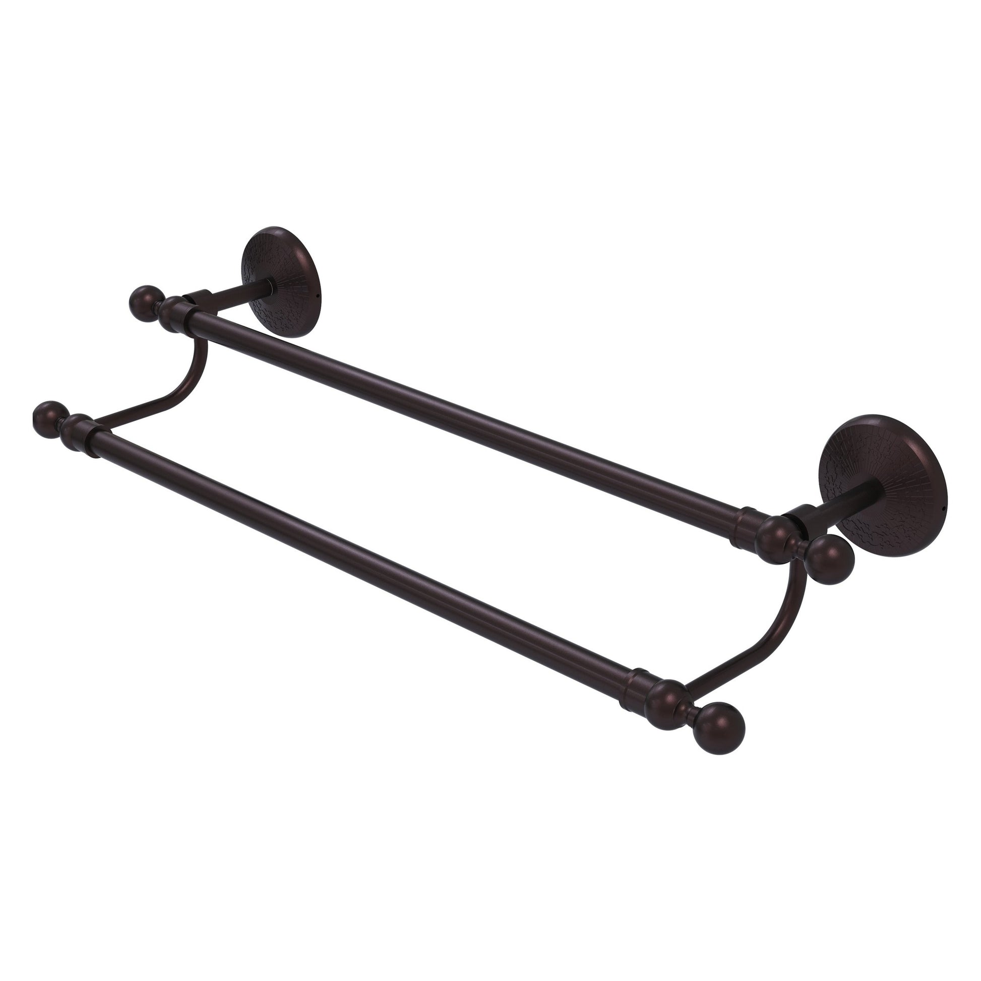 Allied Brass Monte Carlo MC-72/18 18" x 21" Antique Bronze Solid Brass Towel Bar