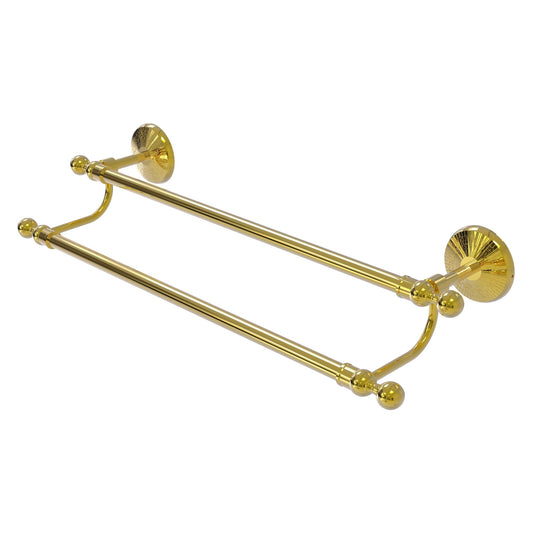 Allied Brass Monte Carlo MC-72/18 18" x 21" Polished Brass Solid Brass Towel Bar