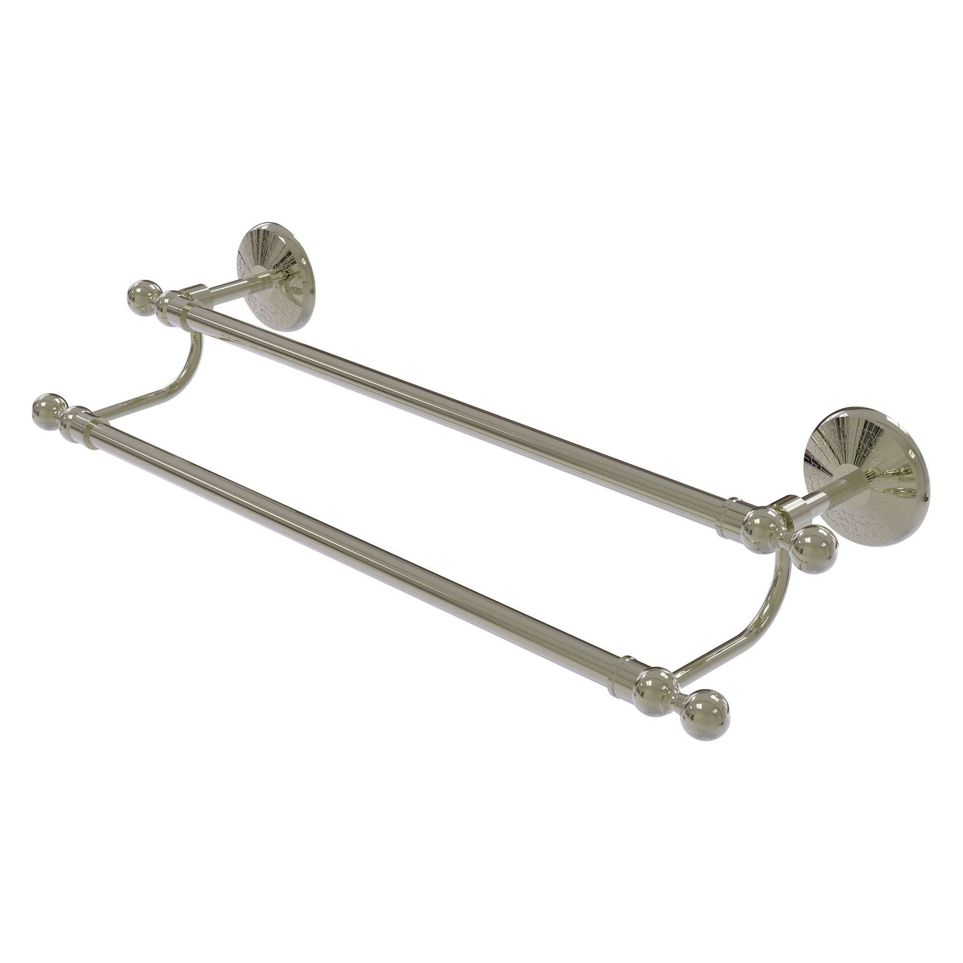 Allied Brass Monte Carlo MC-72/18 18" x 21" Polished Nickel Solid Brass Towel Bar