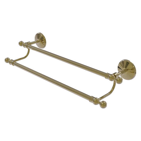Allied Brass Monte Carlo MC-72/18 18" x 21" Unlacquered Brass Solid Brass Towel Bar
