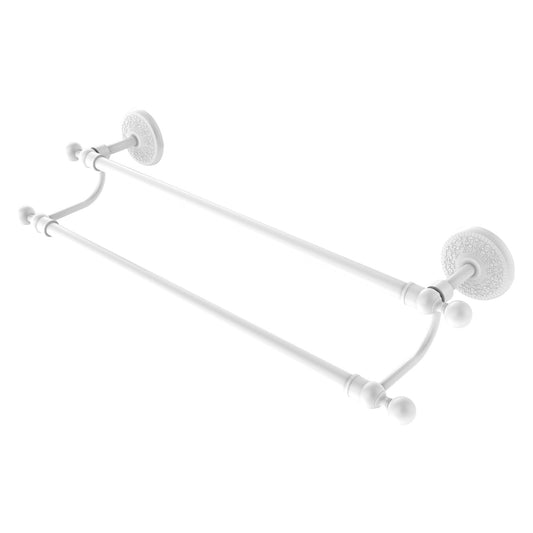 Allied Brass Monte Carlo MC-72/24 24" x 27" Matte White Solid Brass Towel Bar