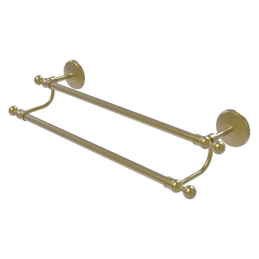 Allied Brass Monte Carlo MC-72/36 36" x 39" Satin Brass Solid Brass Double Towel Bar