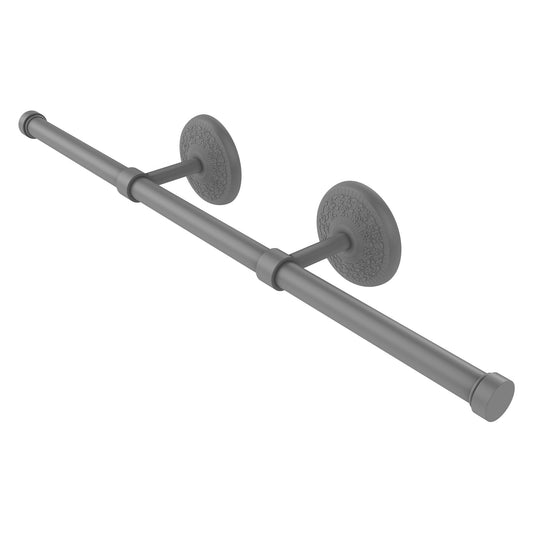 Allied Brass Monte Carlo MC-GT-3 21.4" x 3.6" Matte Gray Solid Brass Wall-Mounted Horizontal Guest Towel Holder