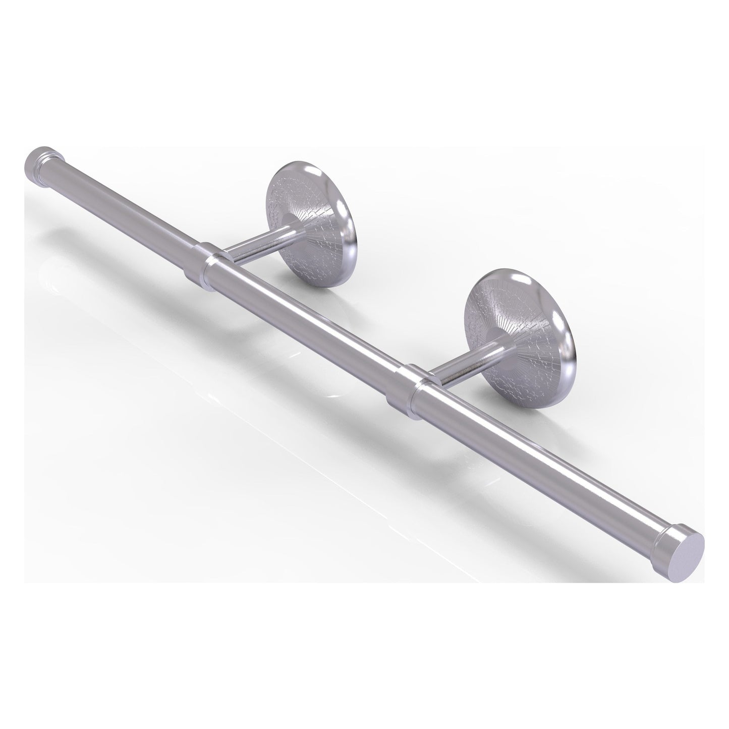 Allied Brass Monte Carlo MC-GT-3 21.4" x 3.6" Satin Chrome Solid Brass Wall-Mounted Horizontal Guest Towel Holder