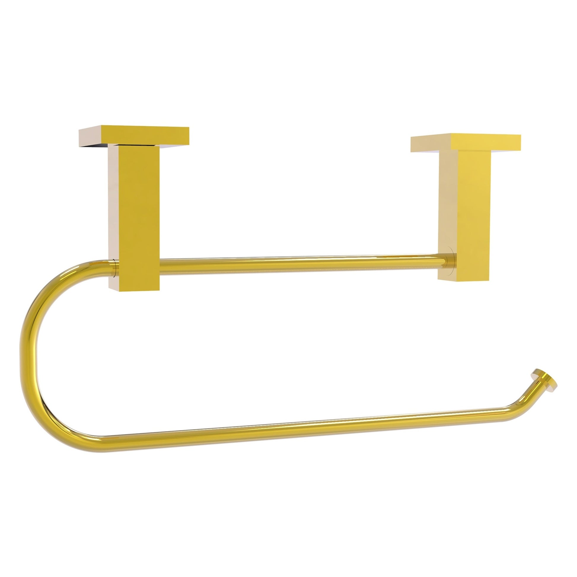 Allied Brass Montero 14.1" x 7.4" Polished Brass Solid Brass Under Cabinet Paper Towel Holder