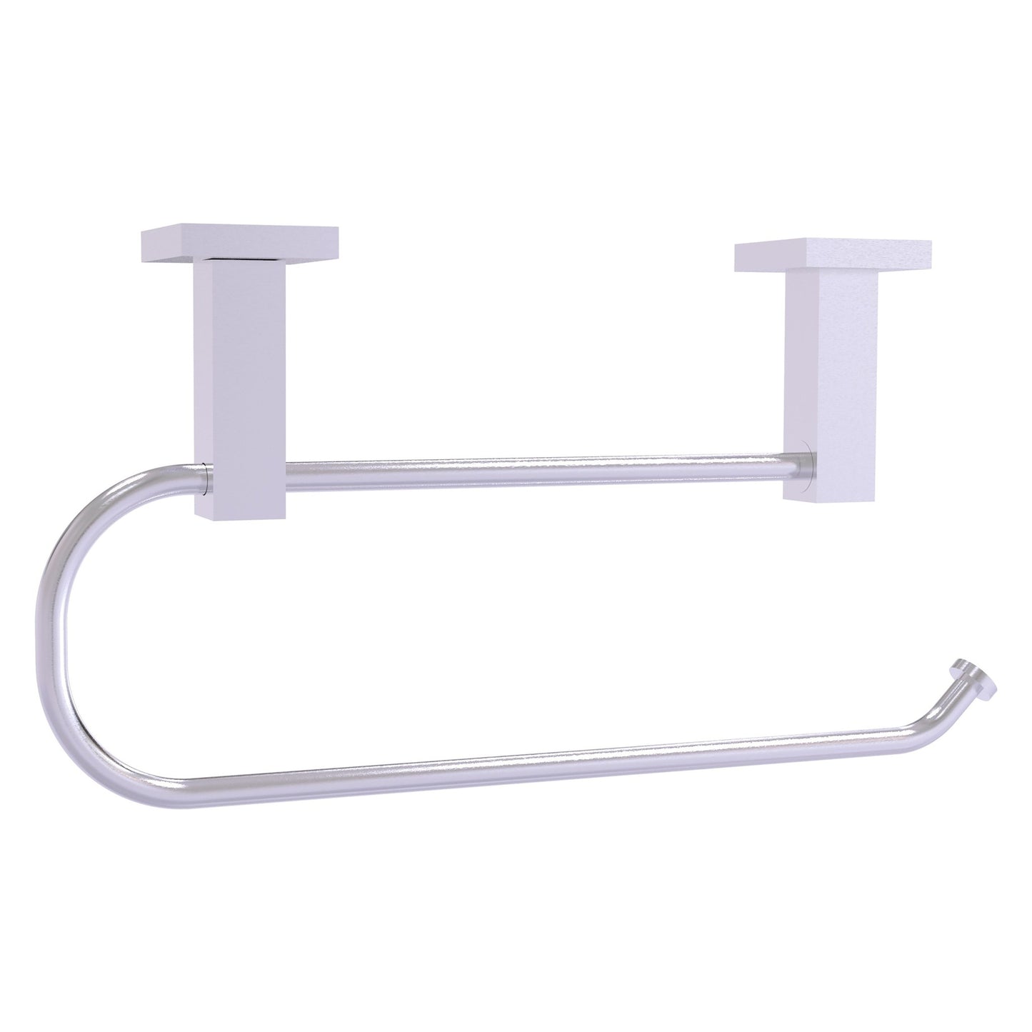 Allied Brass Montero 14.1" x 7.4" Satin Chrome Solid Brass Under Cabinet Paper Towel Holder