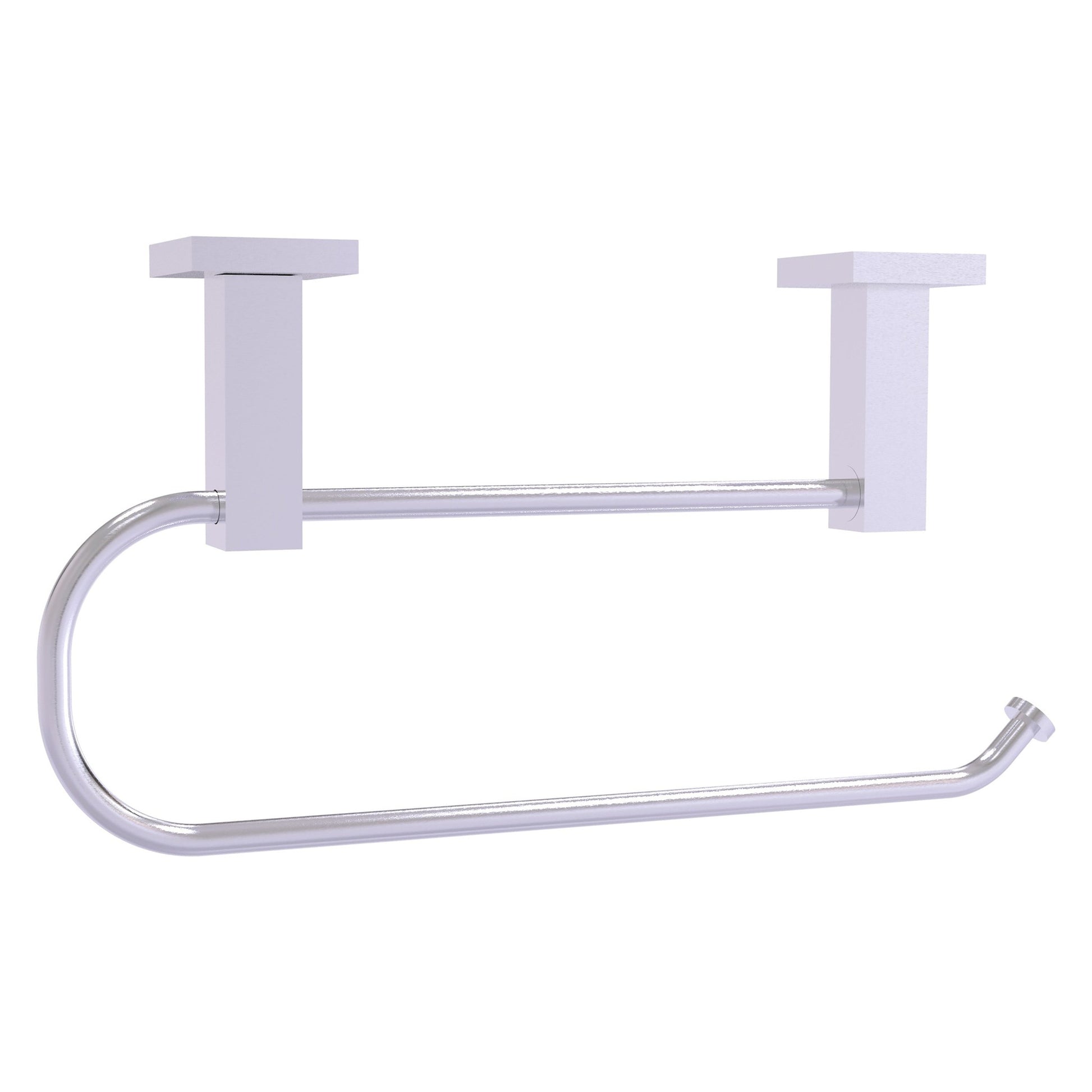 Allied Brass Montero 14.1" x 7.4" Satin Chrome Solid Brass Under Cabinet Paper Towel Holder
