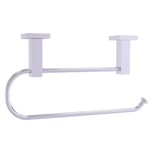 Allied Brass Montero 14.1" x 7.4" Satin Chrome Solid Brass Under Cabinet Paper Towel Holder