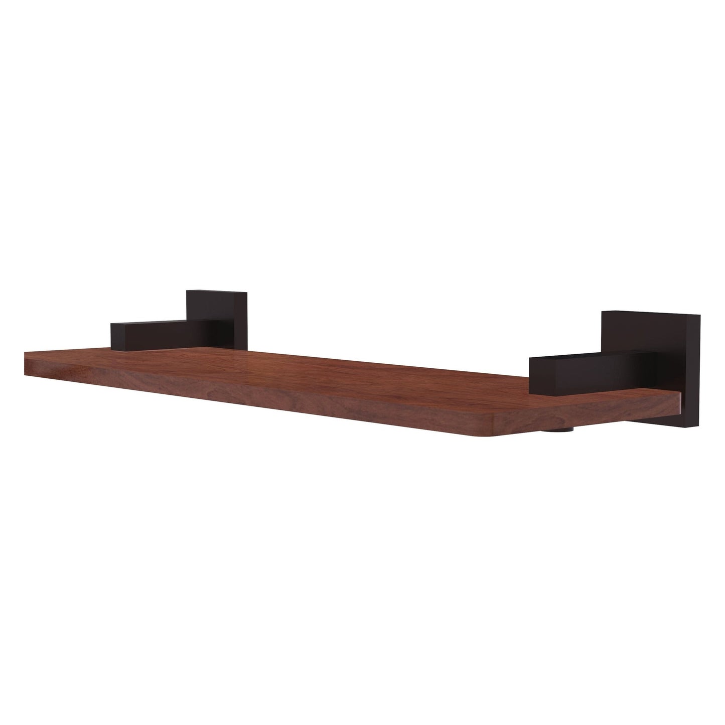 Allied Brass Montero 16" x 5" Antique Bronze Solid Brass Solid IPE Ironwood Shelf