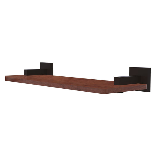 Allied Brass Montero 16" x 5" Oil Rubbed Bronze Solid Brass Solid IPE Ironwood Shelf
