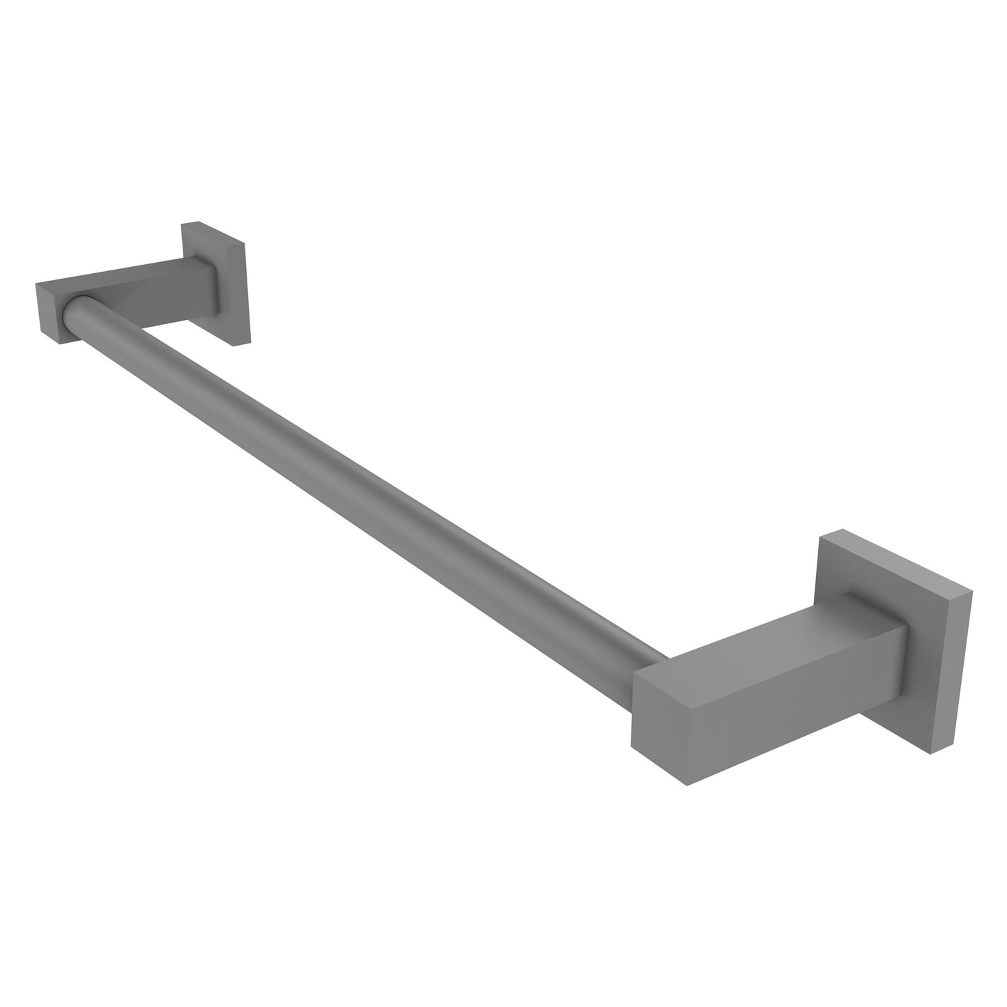 Allied Brass Montero 19.7" x 3.7" Matte Gray Solid Brass Contemporary Towel Bar