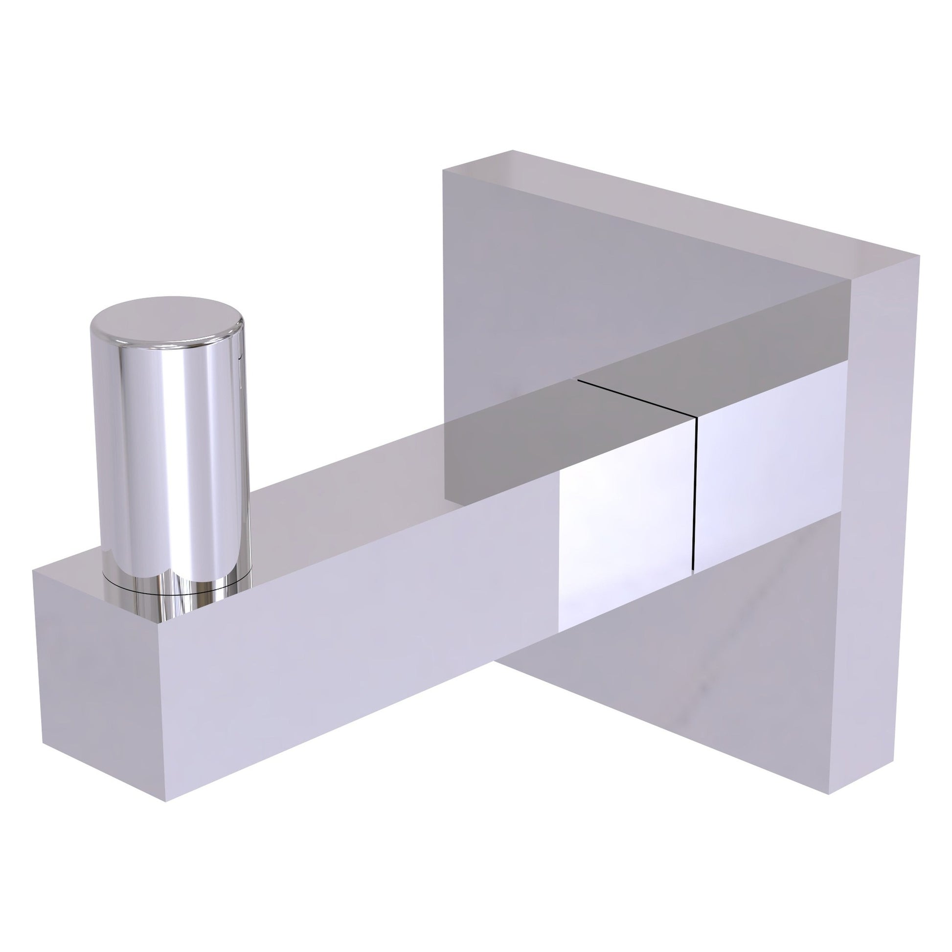 Allied Brass Montero 2" x 3" Polished Chrome Solid Brass Robe Hook