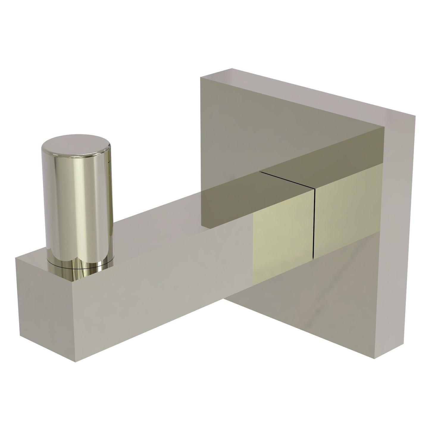 Allied Brass Montero 2" x 3" Polished Nickel Solid Brass Robe Hook