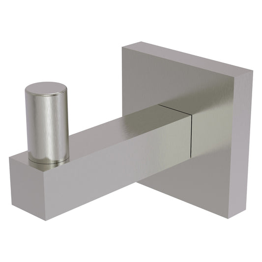 Allied Brass Montero 2" x 3" Satin Nickel Solid Brass Robe Hook