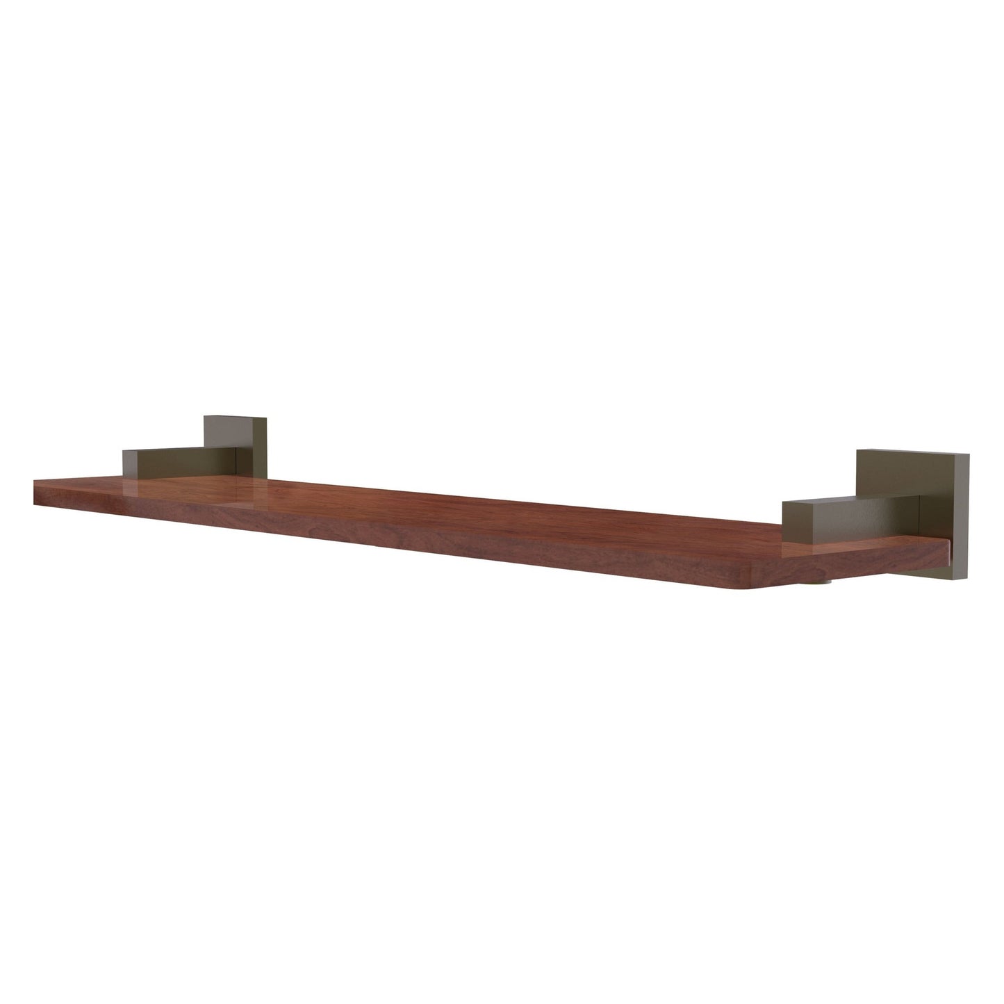 Allied Brass Montero 22" x 5" Antique Brass Solid Brass Solid IPE Ironwood Shelf