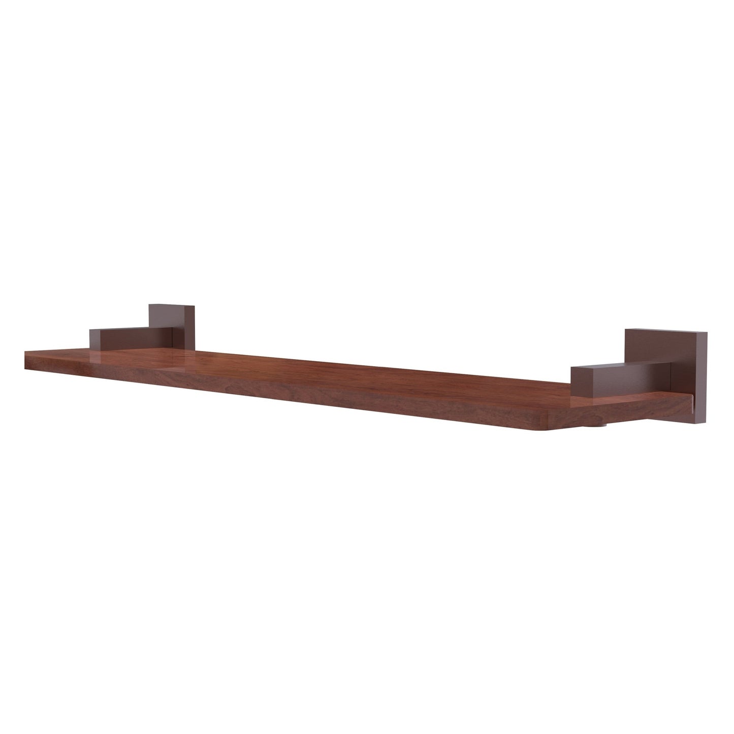 Allied Brass Montero 22" x 5" Antique Copper Solid Brass Solid IPE Ironwood Shelf