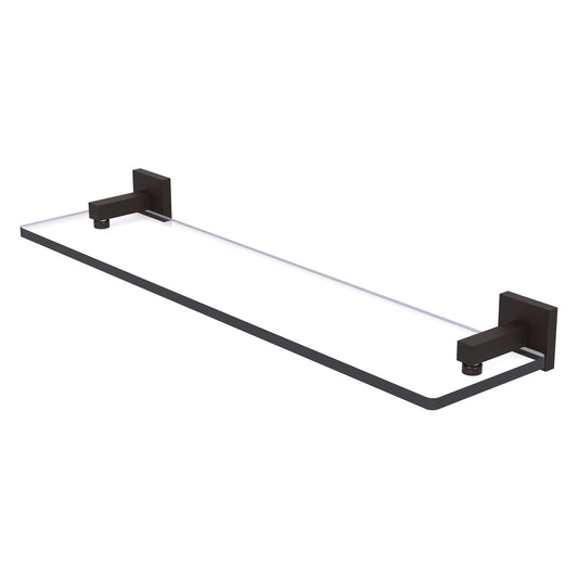 Allied Brass Montero 22" x 5.7" Oil Rubbed Bronze Solid Brass Glass Vanity Shelf With Beveled Edges