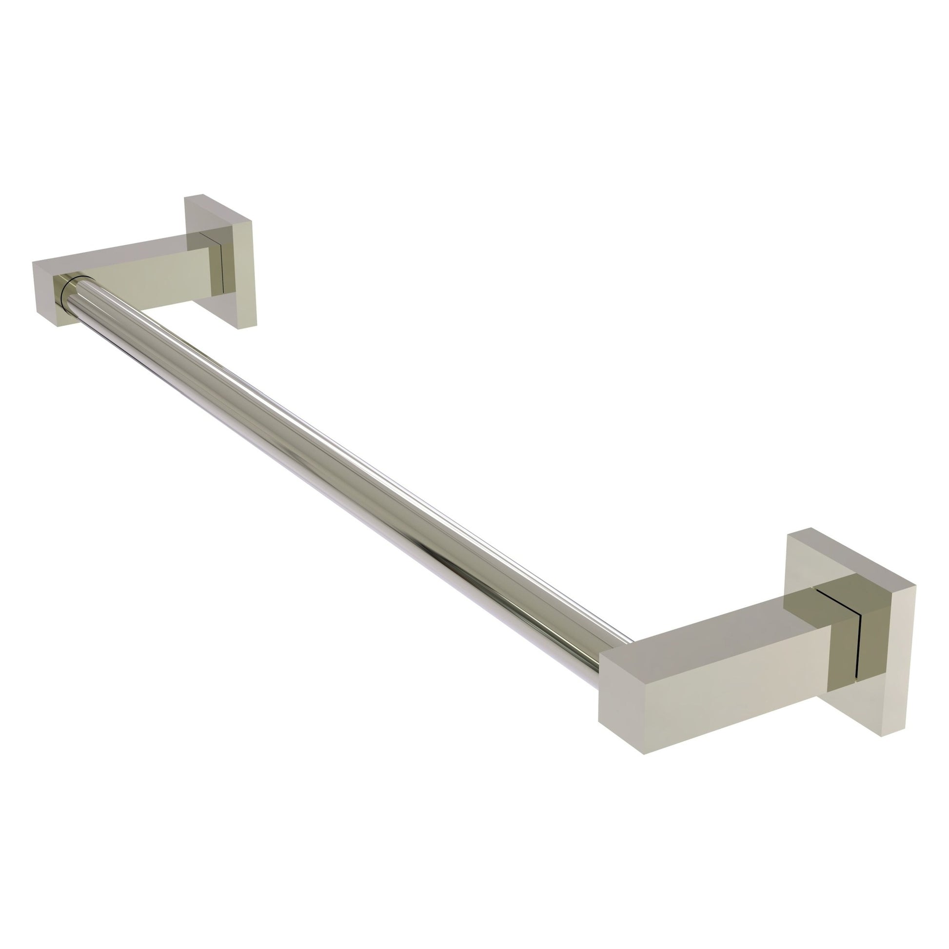 Allied Brass Montero 25.7" x 3.7" Polished Nickel Solid Brass Contemporary Towel Bar