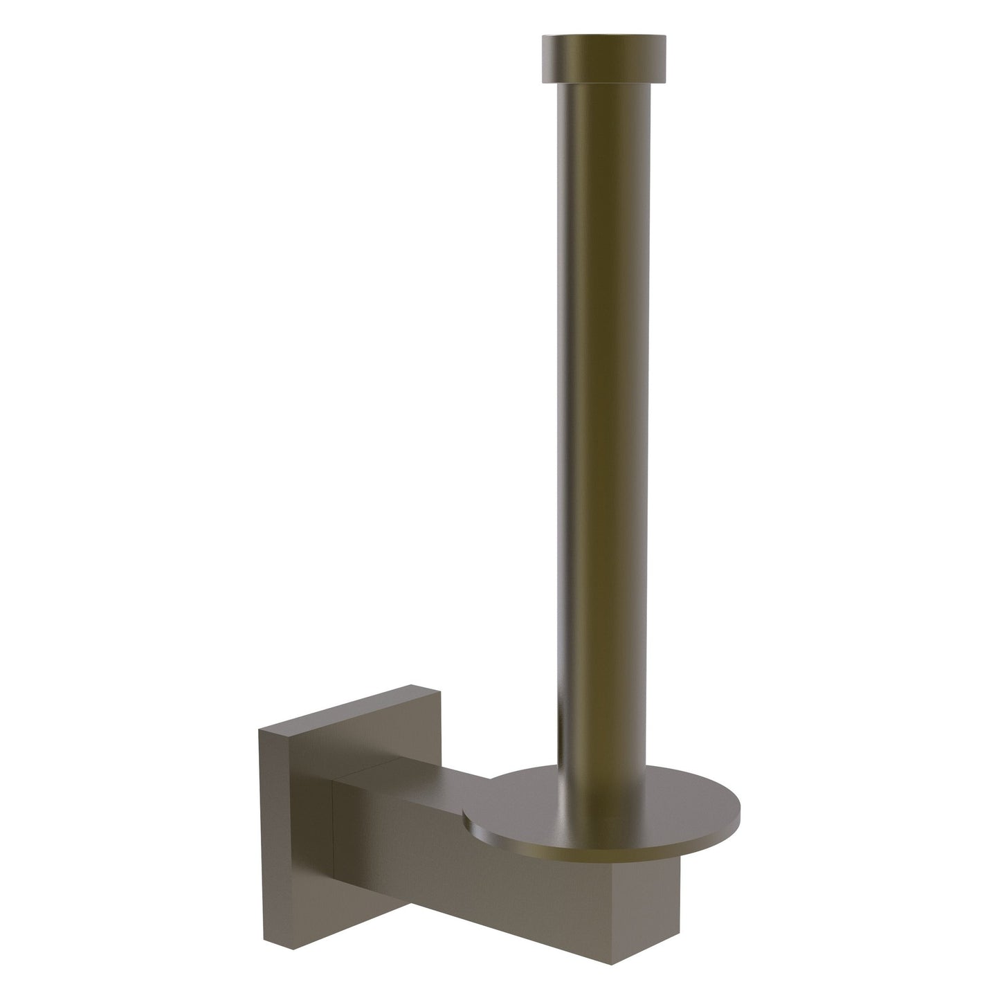Allied Brass Montero 2.4" x 4.3" Antique Brass Solid Brass Upright Toilet Tissue Holder and Reserve Roll Holder