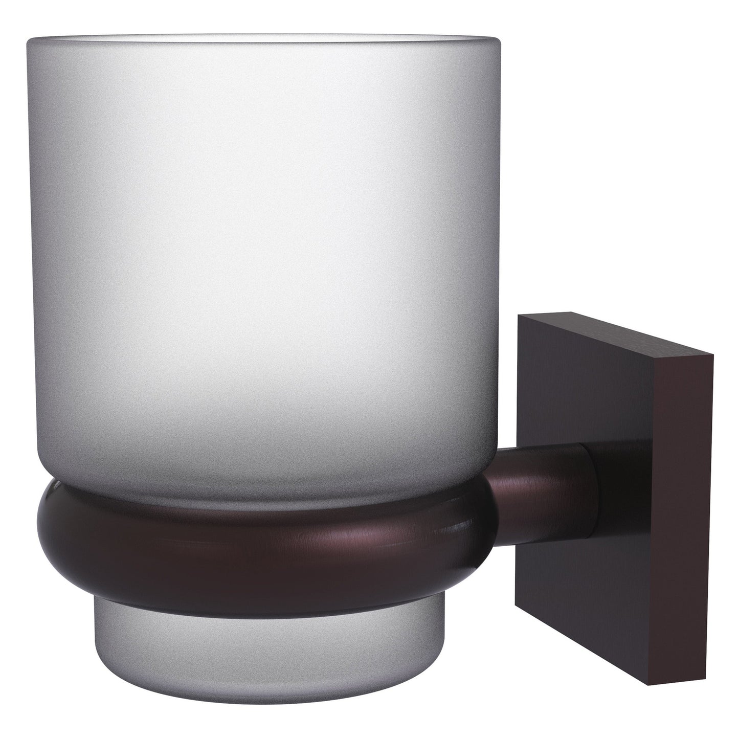 Allied Brass Montero 2.75" x 3.8" Antique Bronze Solid Brass Wall-Mounted Tumbler Holder