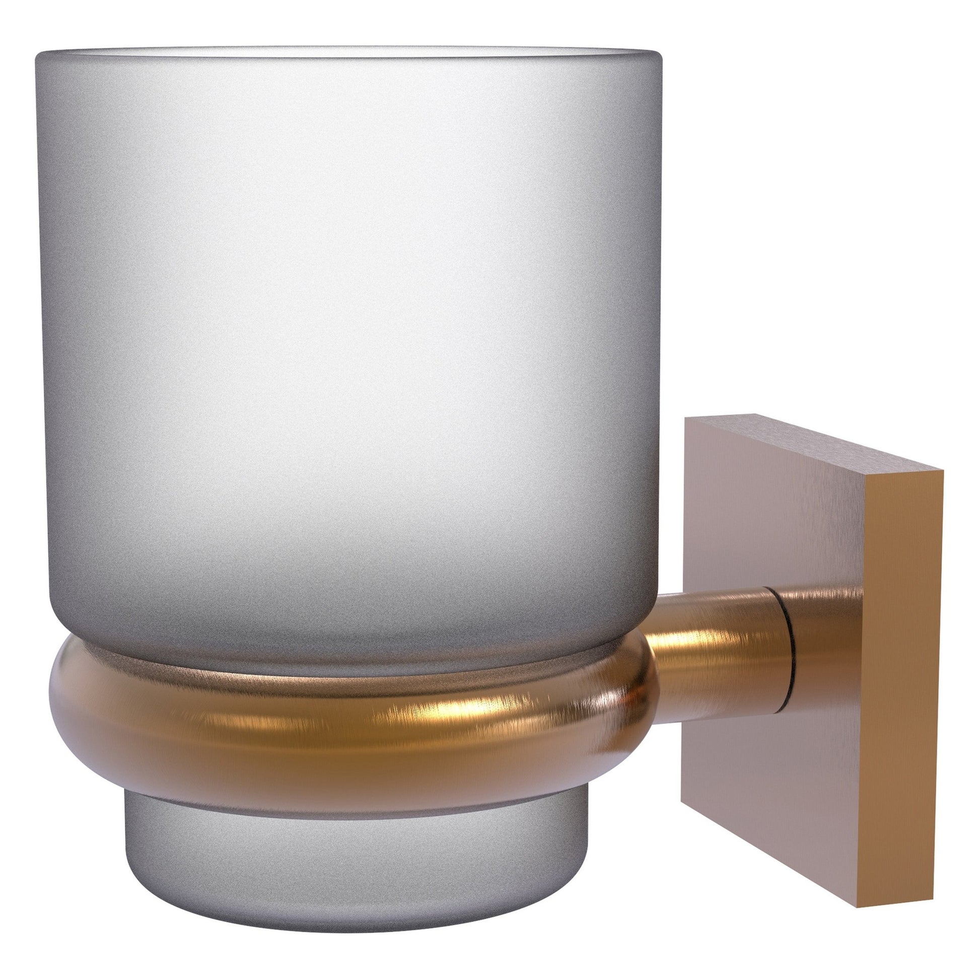 Allied Brass Montero 2.75" x 3.8" Brushed Bronze Solid Brass Wall-Mounted Tumbler Holder