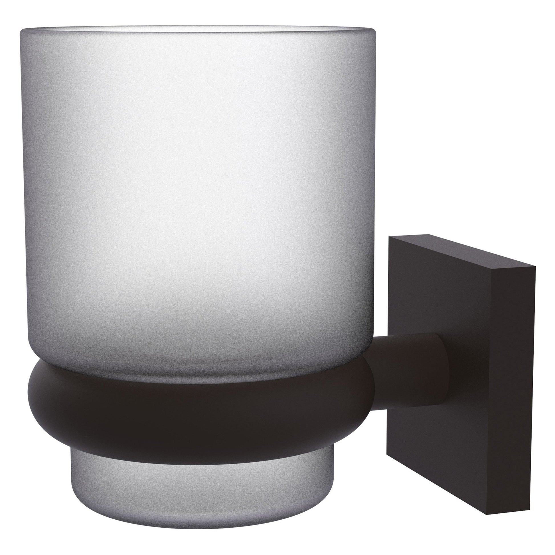 Allied Brass Montero 2.75" x 3.8" Oil Rubbed Bronze Solid Brass Wall-Mounted Tumbler Holder