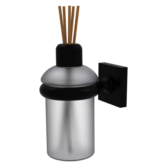 Allied Brass Montero 2.858" x 4.65" Matte Black Solid Brass Wall-Mounted Scent Stick Holder