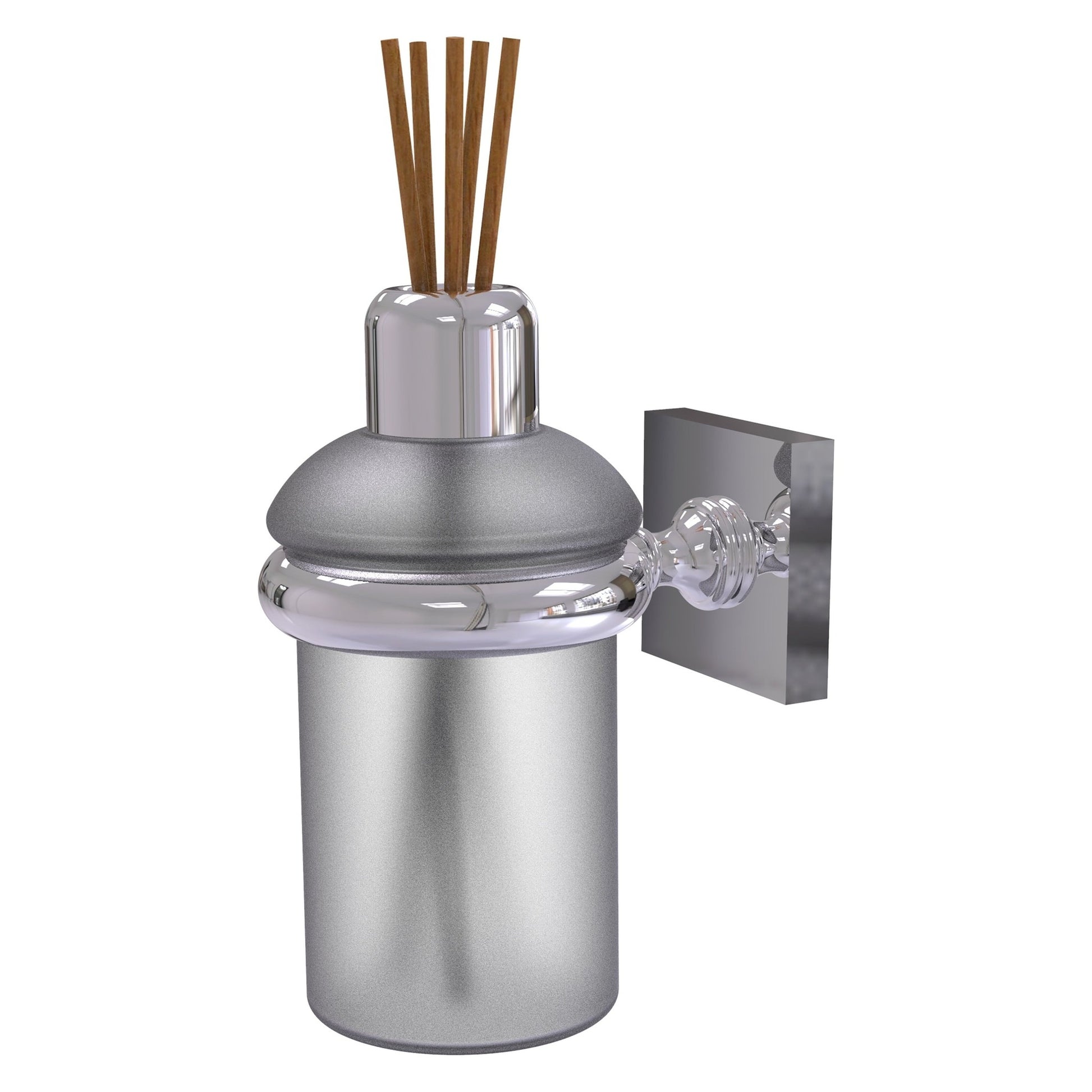 Allied Brass Montero 2.858" x 4.65" Polished Chrome Solid Brass Wall-Mounted Scent Stick Holder