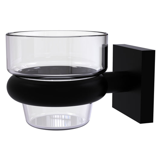 Allied Brass Montero 3" x 3.8" Matte Black Solid Brass Wall-Mounted Votive Candle Holder