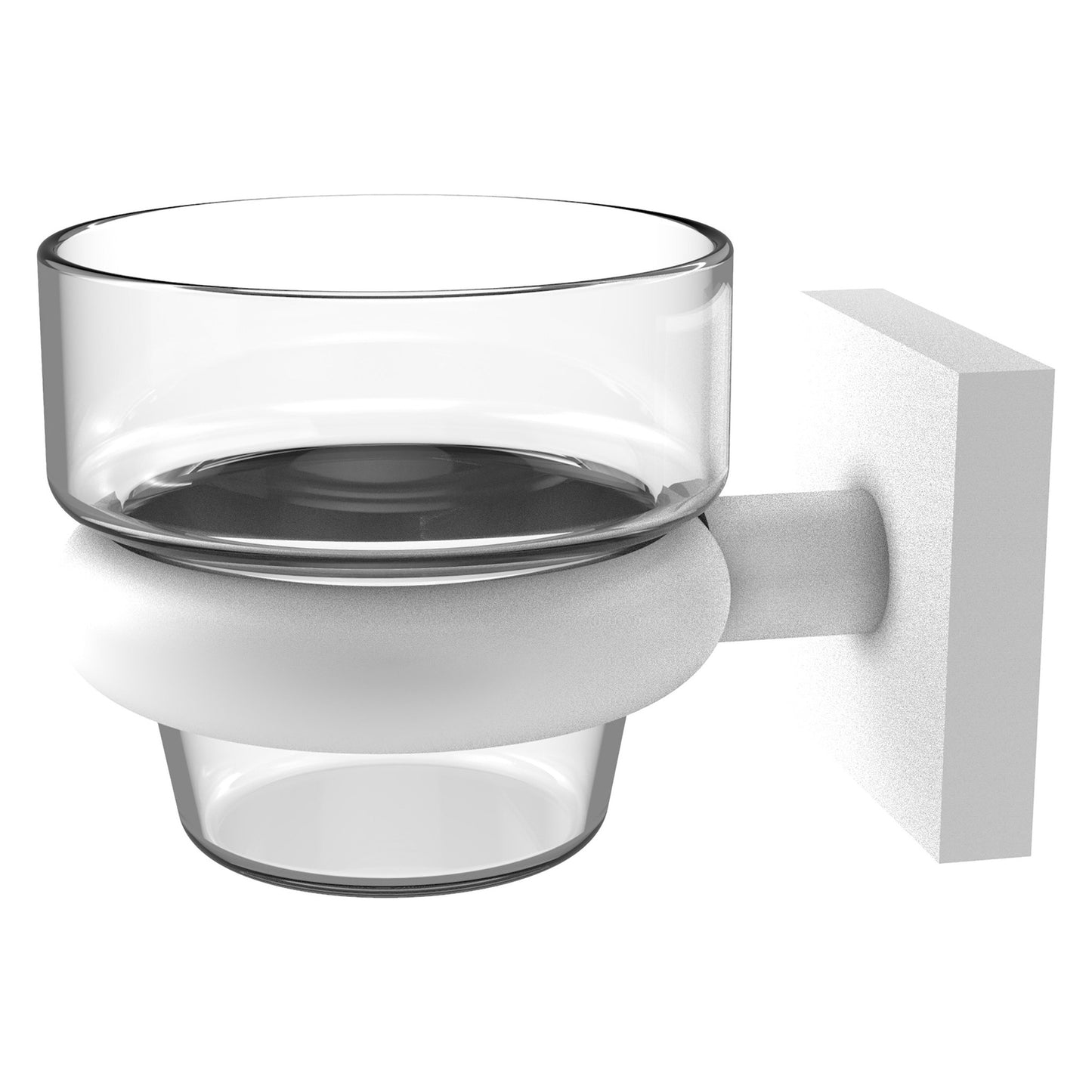 Allied Brass Montero 3" x 3.8" Matte White Solid Brass Wall-Mounted Votive Candle Holder