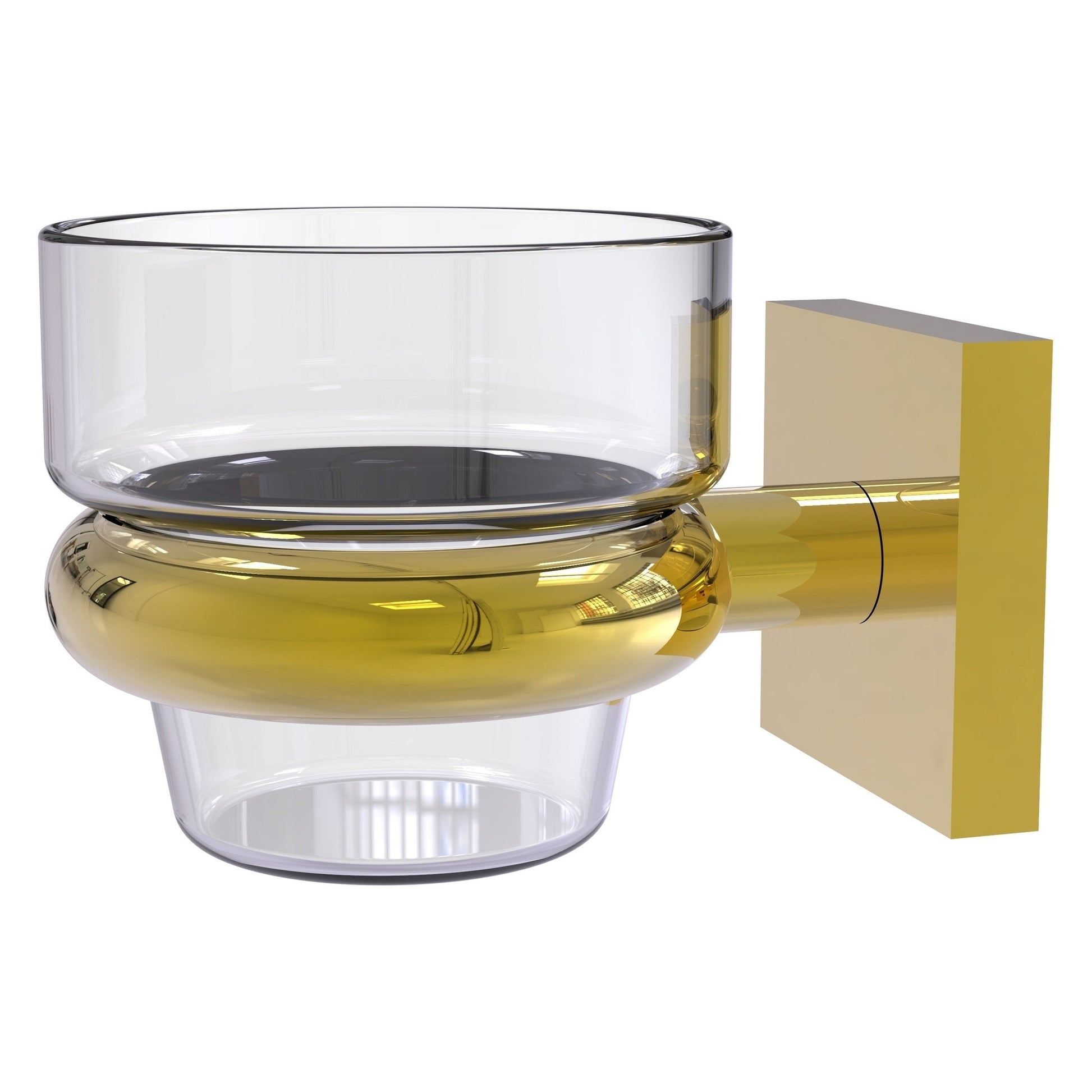 Allied Brass Montero 3" x 3.8" Polished Brass Solid Brass Wall-Mounted Votive Candle Holder