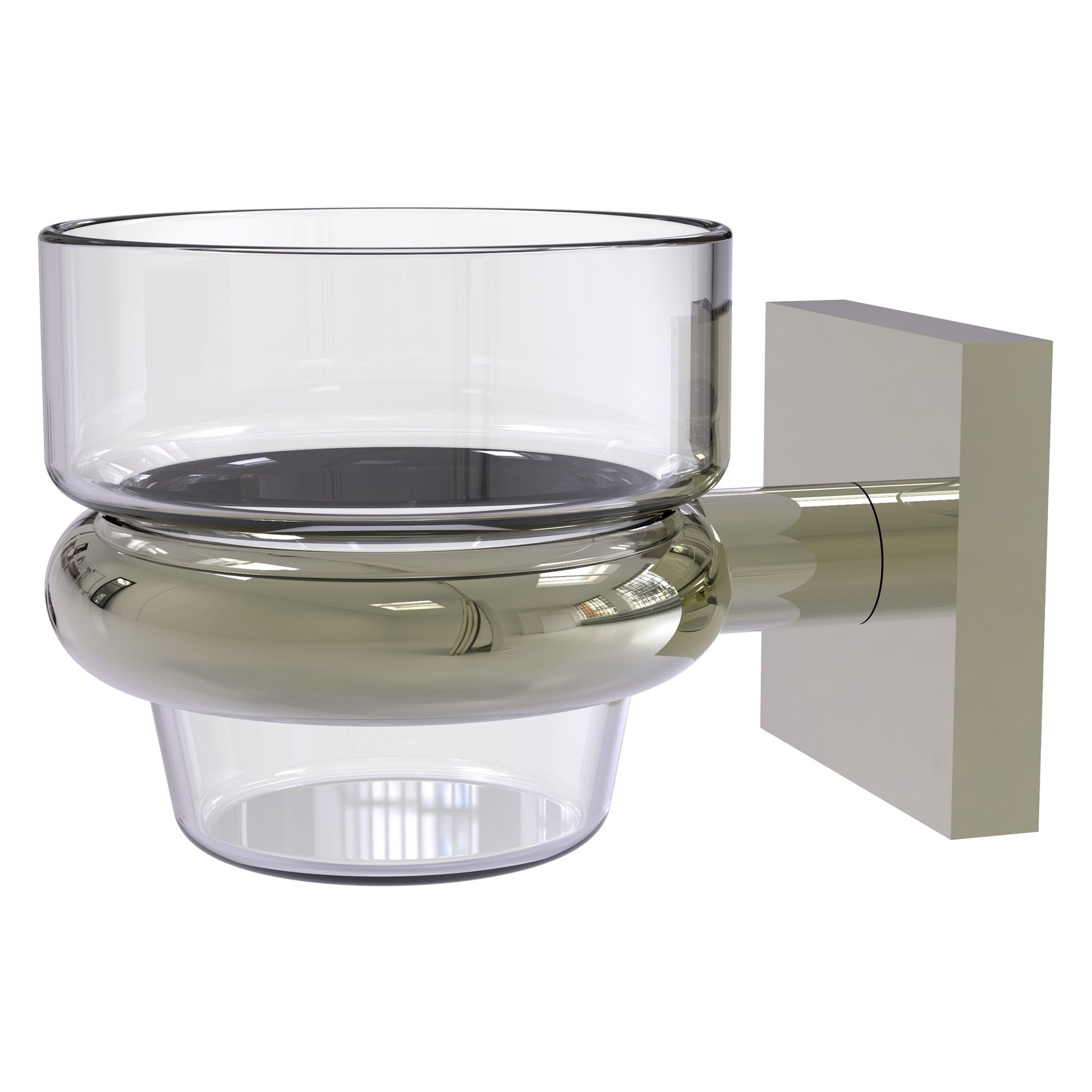 Allied Brass Montero 3" x 3.8" Polished Nickel Solid Brass Wall-Mounted Votive Candle Holder
